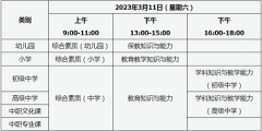 山西省2023年上半年中小學教師資格證筆試考試科目全部采用紙筆考試方式，每科考試時間為120分鐘